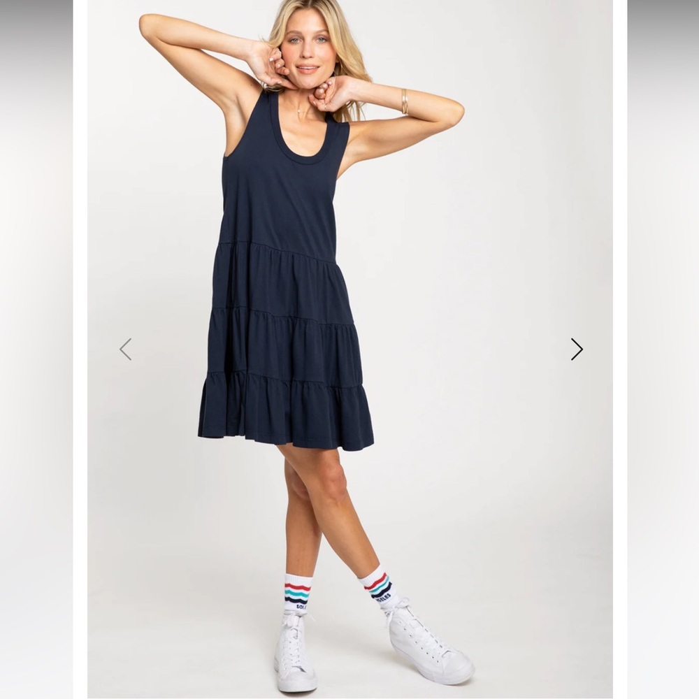 SOL ANGELES Coastal Tier Tank Dress S